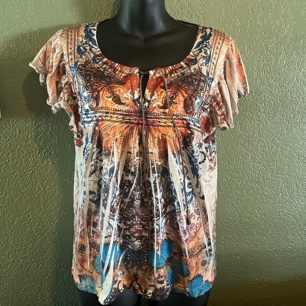 Y2k Fairycore Butterfly Baby Doll Top